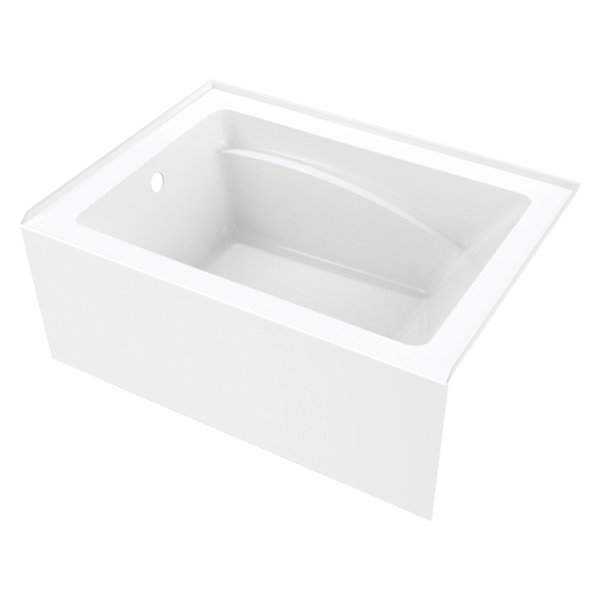 Kingston Brass VTAM4836L22T Ambry 48Inch Acrylic Alcove Tub With Left
